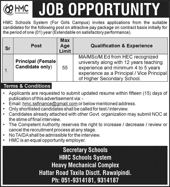 HMC School System Jobs 2025